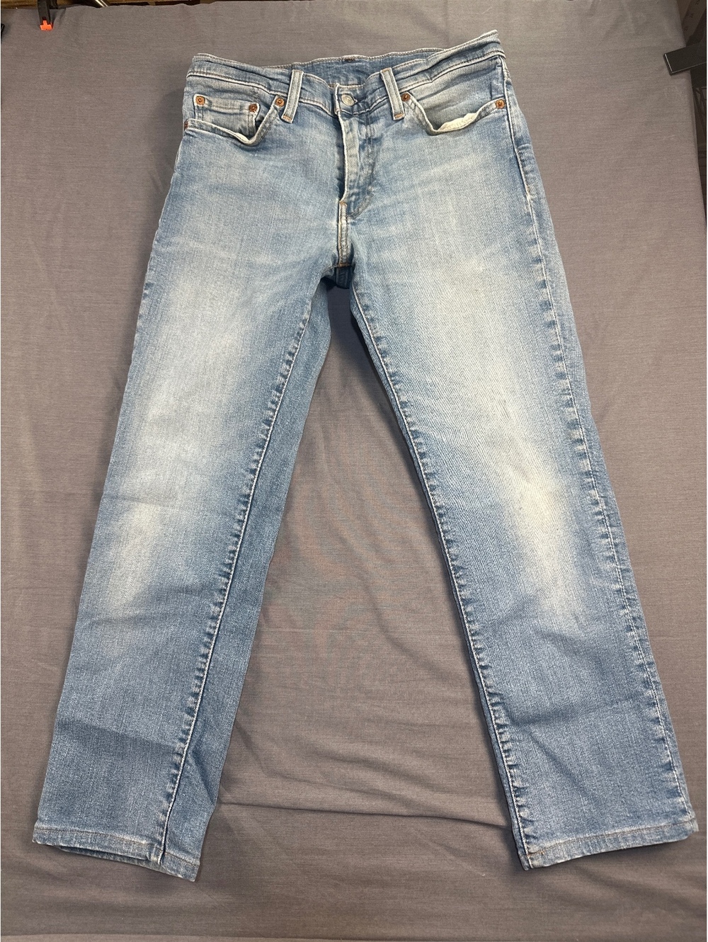 Levi’s Vintage Line 511 Blue Jeans Big E Red Tab Leather Waist Patch Size 30/30